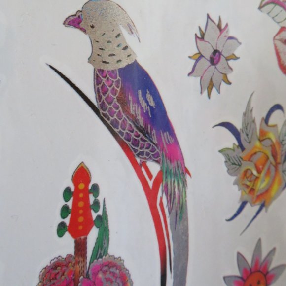 FOIL Temporary Tattoos 1 Sheet 13 Tats (K149) - Picture 3 of 4